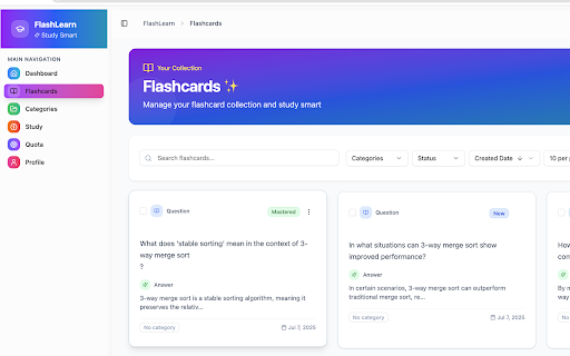AI FlashMob :: Generate AI-powered flashcards from any web content. Study smarter with intelligent content extraction and spaced repetition.