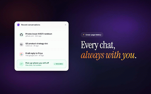Macha AI: AI copilot for any webpage :: AI copilot in your Chrome side panel. Summarize, explain, and draft replies grounded in the page you're reading.