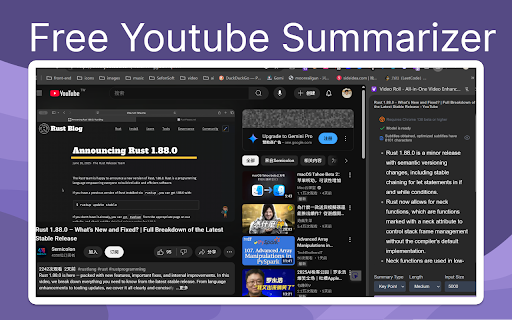 Video Roll - All-in-One Video Enhancements :: Video Enhancements: rotate, zoom, download, record, VR mode, AI summarization, PiP, screenshot, focus, speed, volume and more