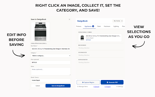 DesignBook — New Construction Design Selections :: The design book for new construction. Clip selections from any site, organize by room & category, and hand off a polished PDF.