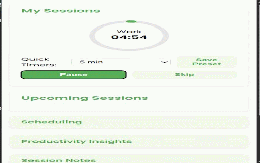 Work Focus Timer :: A Chrome extension to help you focus using the Pomodoro technique.
