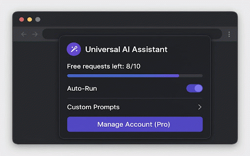 UniversalAIAssistant :: Improve selected text with AI. Right-click any text and select 'Improve with AI' for instant text enhancement.