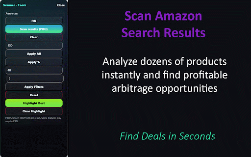 Amazoom Arbitrage Tool :: Amazon arbitrage ROI analyzer and scanner