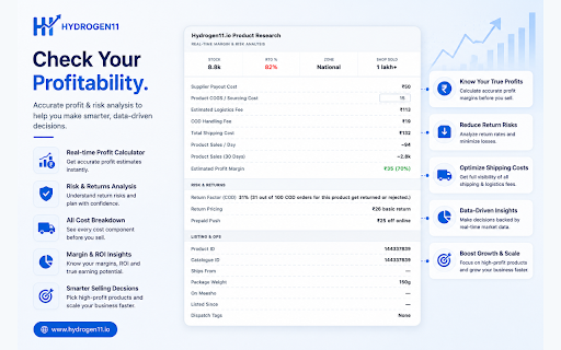 Meesho Lens / Product Research By Hydrogen11 :: Meesho product research & supplier intelligence tools by Hydrogen11.io