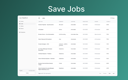 ApplyFast – Job Search Copilot :: Job search copilot that scores jobs as you browse and finds new matches for you daily.