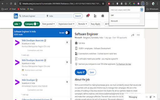 LinkedIn Company Filter :: Addon filter for LinkedIn company search