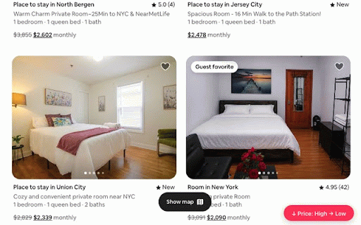 SortStay — Sort Airbnb by Price :: Adds a sort-by-price button to Airbnb search results
