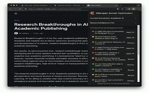 CiteLayer — AI Search Optimizer :: Instantly analyze any webpage's AI search visibility. Get GEO scores, optimization insights, and actionable recommendations.