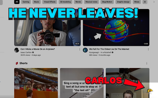 Dancing Taco :: Displays an un-removable dancing taco in the bottom right corner.