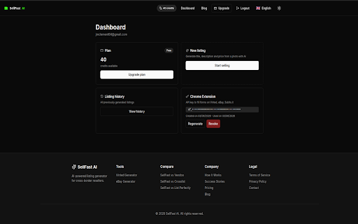 SellFast AI :: Generate AI listings and auto-fill forms on Vinted, eBay and Subito.it