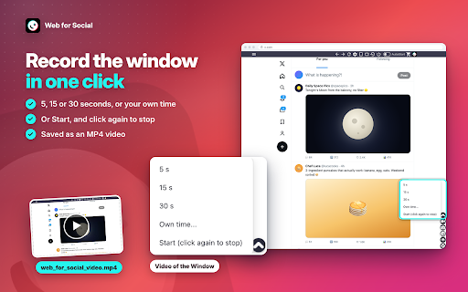 Web for Social :: Browse X, LinkedIn, Reddit, YouTube and many more in one window, like a desktop app. Switch between them in one click.