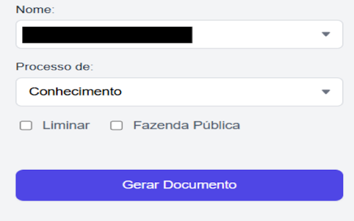 PJe Docs - Manifestações do TJMG :: Automatiza o preenchimento de informações em manifestações e gera petições no Google Docs.
