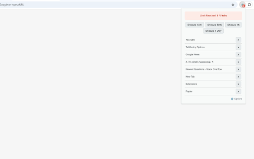 TabSentry :: A Chrome extension to manage tabs and stay focused.