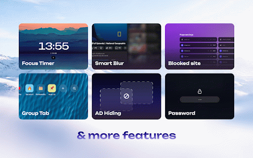 Focustop: Your Perfect Focus Space :: A custom new tab and powerful focus filters. Enjoy stickers, ad hiding, YouTube and Google search blur, and a focus timer for free.