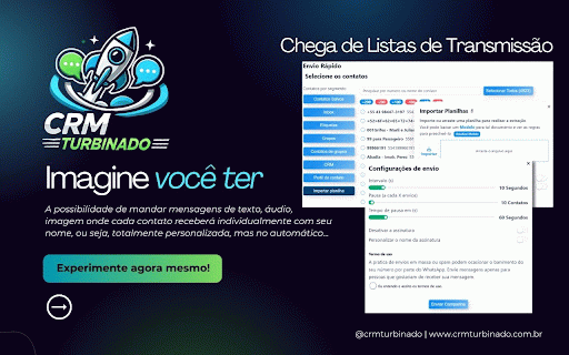 CRM TURBINADO :: CRM TURBINADO é um CRM no Google Chorme.