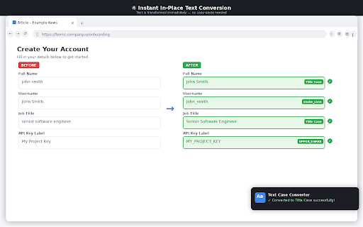 Text Case Converter :: Convert selected text case via right-click menu