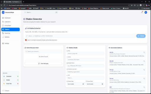 ResearchMate :: AI-powered research companion for your browser