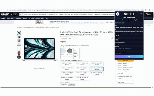 Skibili :: Compare prices across stores and save deals in one click.