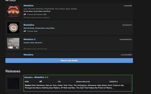 Rym Rating :: Automatically shows your rating whenever an album is linked, on any RYM page.