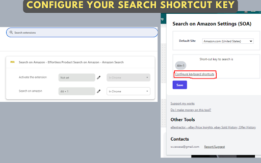 Search on Amazon - Effortless Product Search on Amazon - Amazon Search :: Search on Amazon: Quickly search products on Amazon (Alt + 1), supports 19 sites. Boost productivity & save time!