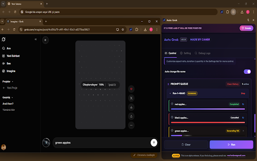 Auto Grok :: Auto Grok your prompts at scale. Batch generate and auto-download videos and images on grok.com.