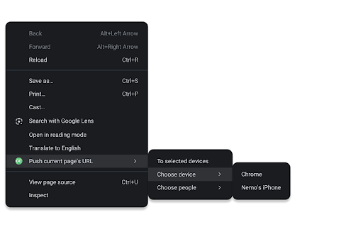 Push Go for Pushbullet :: A lightweight, open-source extension for cross-device pushes via Pushbullet API.