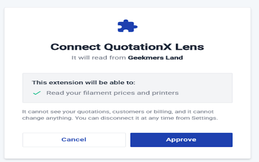 QuotationX Lens :: Real production cost and margin on the model pages you already browse.