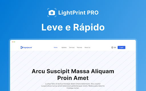 LightPrint Pro - Full Page Capture :: LightPrint Pro: Leve, rápido e confiável, é a ferramenta perfeita para suas necessidades de captura de paginas