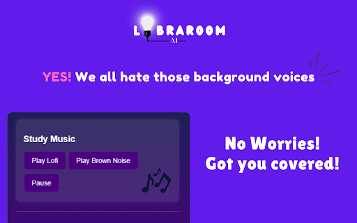 Libraroom AI: Your Study Space :: A Chrome extension study space with a timer, notes, to-do list, and study music.