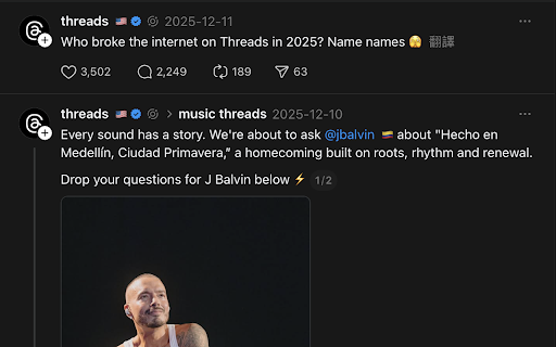 Threads Country Flags :: See where Threads users are from — country flags next to every username