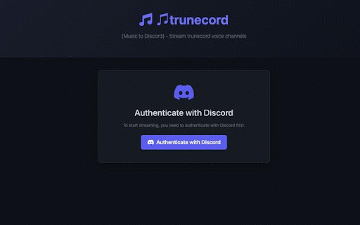 Trunecord - Stream to Discord :: Stream music from YouTube Music, Spotify, Apple Music, and Amazon Music to Discord