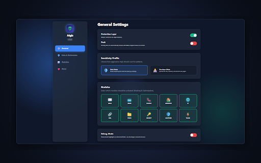 AIgis - Secure & Optimize AI Interactions :: Secure & optimize your AI interactions. Locally mask secrets and optimize tokens in prompts before sending them to LLMs.