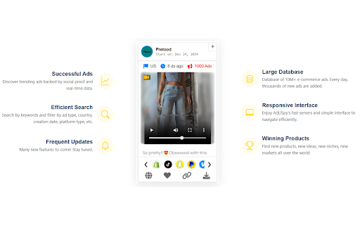 AdLiSpy Pro - AdLibrary Meta Ad Spy Tool & Analyzer :: Discover the best free AdSpy tool for AdLibrary, analyze the Facebook Ads Library and Meta Ads Library to find winning products.