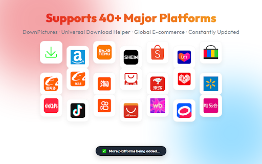 Ultimate Web Image & Video Bulk Downloader :: Batch downloader for e-commerce. One-click extract and save HD product images, SKUs, and web videos from global websites.