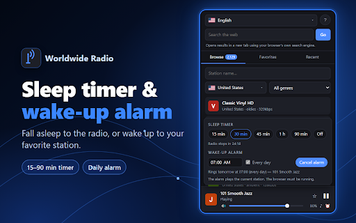 Worldwide Radio :: Listen to free radio stations from around the world. Browse by country, genre, or name and save your favorites.