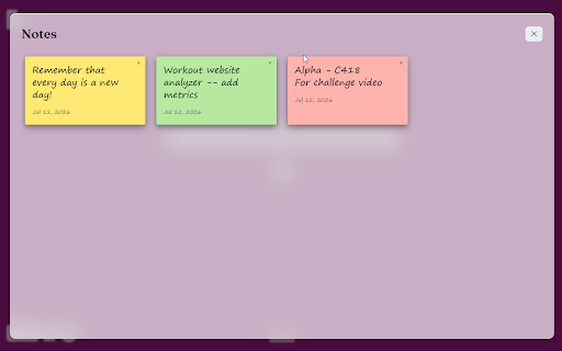 Inspire - A Better New Tab :: A better new tab: life clock, daily todos, quotes, sticky notes, and a Pinterest-style pins wall.