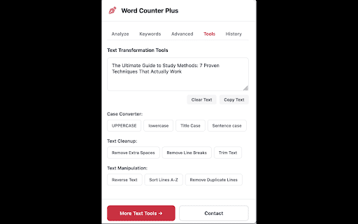 Word Counter Plus :: Analyze text instantly: word count, readability, keyword extraction, and offline export.