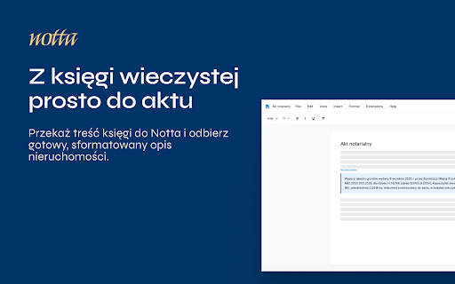 Notta — księgi wieczyste :: Rozszerzenie Notta do pracy z Elektronicznymi Księgami Wieczystymi (EKW)