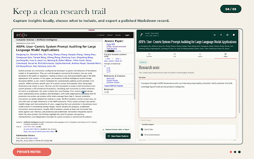 Paper Explorer AI for arXiv :: Understand arXiv papers faster. Ask questions, analyze evidence, and keep research notes.