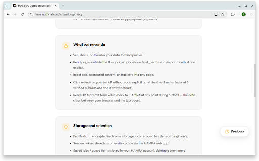 HAMRA Companion :: Career fit score on every job listing + one-click autofill across major job boards. Apply faster, only where you actually match.