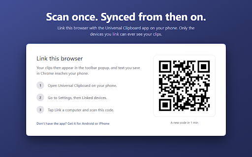 UniClip – Universal Clipboard for All Devices :: Copy on your phone, paste on your laptop. One clipboard that follows you across Android, iPhone, Chrome and the web.