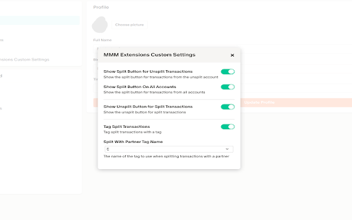 Maddy's Monarch Money Extension :: Enhances Monarch Money with custom settings and features