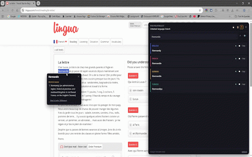PolyglotSelect – Instant 4-Language Translator :: Instantly translates text you select on any web page into 4 languages. Supports Google and Microsoft Translator.