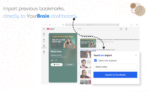 YourBrain - Save Anything in 1-Click, All in One Place :: Save the current page to your yourBrain dashboard in one click.