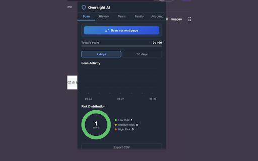 Oversight - Email Scam Scanner :: Scan Gmail and Outlook emails for scam risk with AI-powered analysis