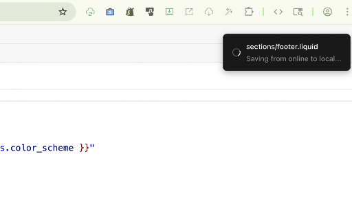 Shopify Theme Files Sync Helper :: Bidirectional Files Sync between Shopify Theme Online Code Editor and Your Local File system.