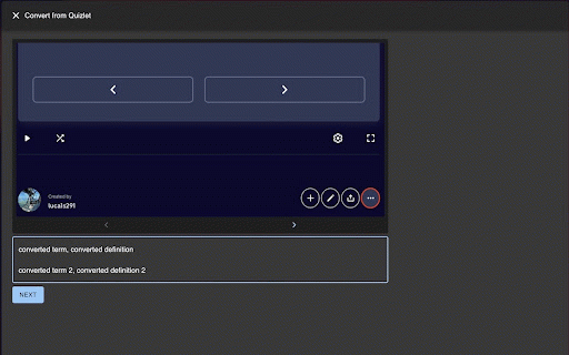 StudyState Export :: Converts any Quizlet set to the format used by the `Import Quizlet` feature on StudyState.net