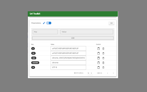 UrlToolkit :: URL의 가시성을 높이고 URL을 보다 손쉽게 제어하여 페이지 이동을 할 수 있는 툴입니다.