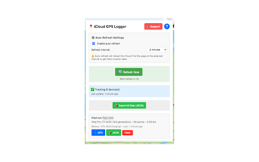 iCloud Find My GPS Logger :: Logs device movements from iCloud Find My and exports to GPX files