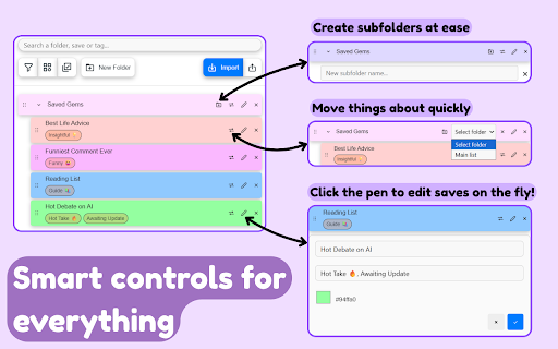 Easy Sort - Reddit Saved Post Manager & Organizer :: Organize saved Reddit posts & comments with folders, tags, filters, and search. Import, group, and manage everything with ease
